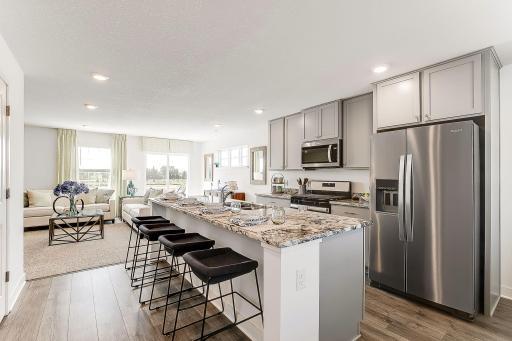 The heart of any home is the kitchen, and this one does not disappoint! *Model home, colors and selections will vary.