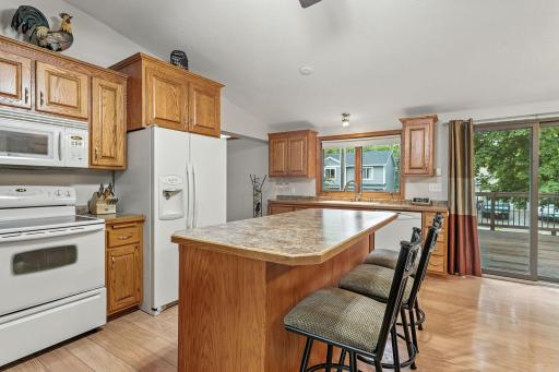 Enjoy meals at this center island which is also fabulous for meal prep space.