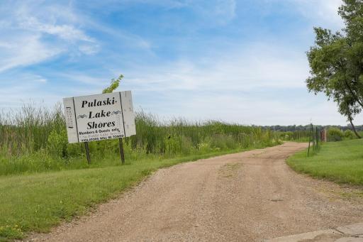 Common area of the association to access the lake. The Pulaski Lake Shores association is optional to join but mandatory to join if a person desires to use and enjoy the association areas.