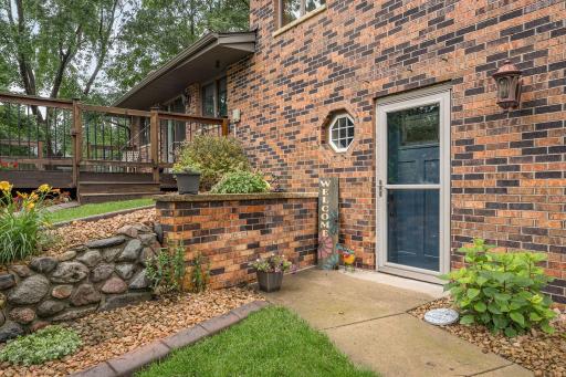 Such a fabulous entry way which showcases the landscaping greets your guests. This home has been meticulously maintained!