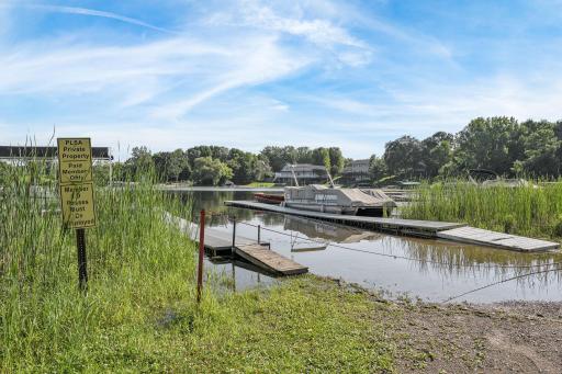 Pulaski Lake Shores private boat launch area