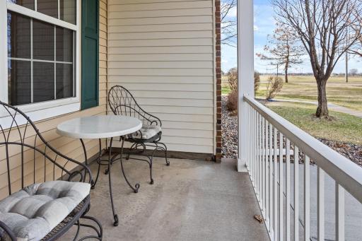 Private patio off main level living area.