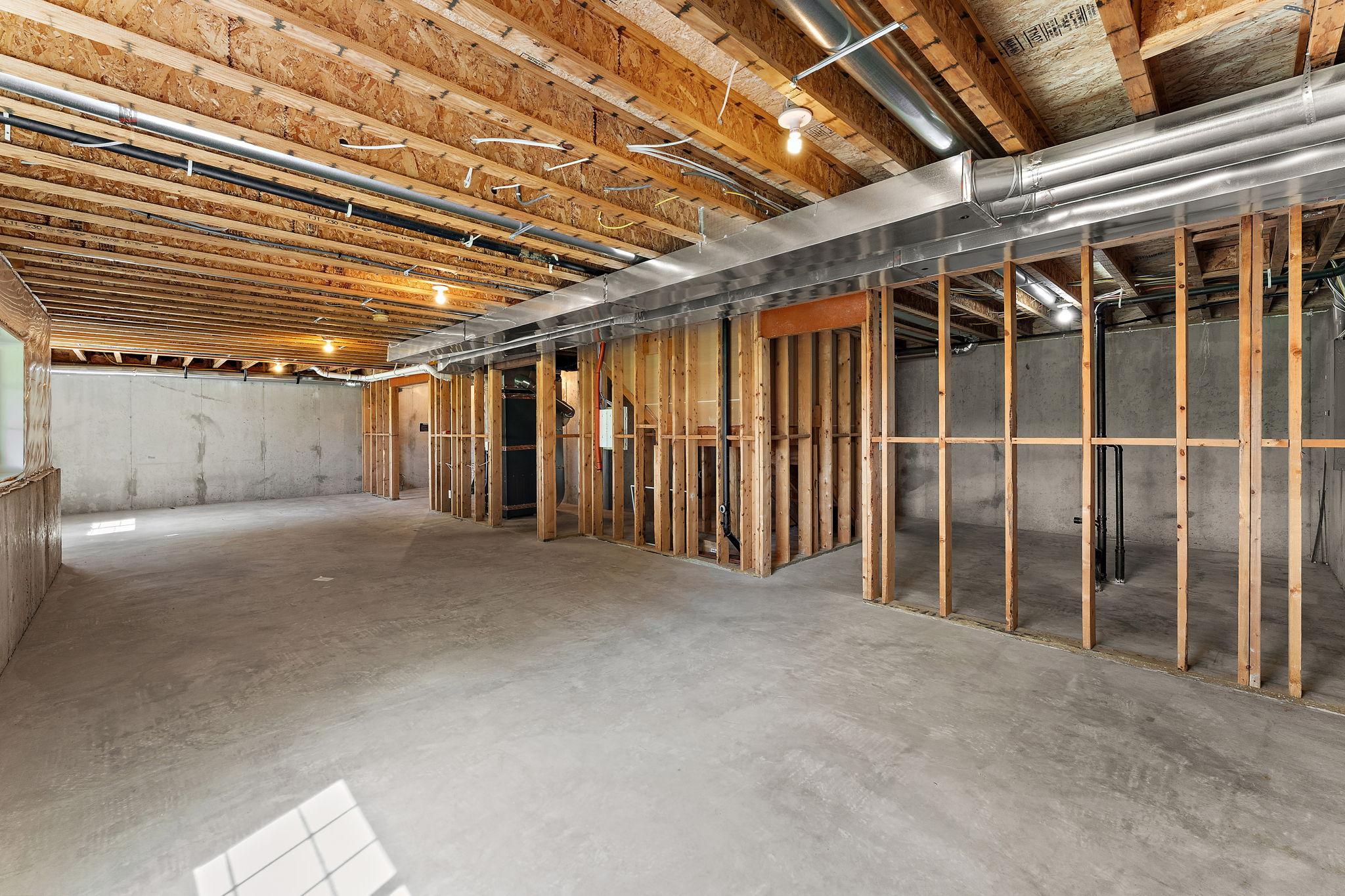 Ample room for 2 morr bedrooms, bath and family room.