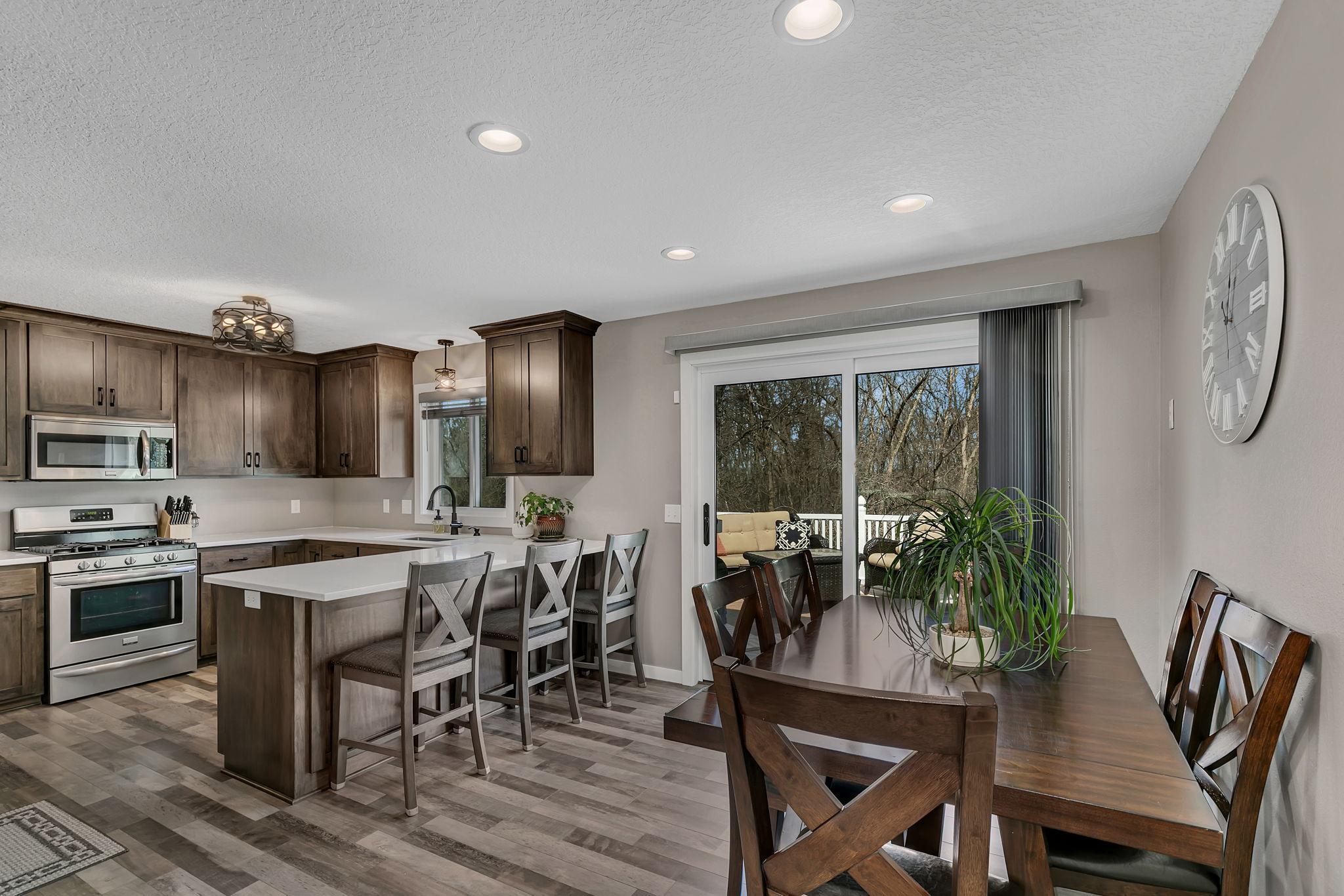 Natural light filled home with private views