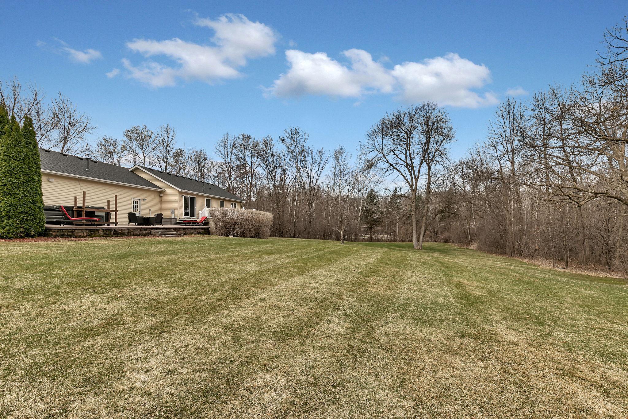 Large backyard for entertaining