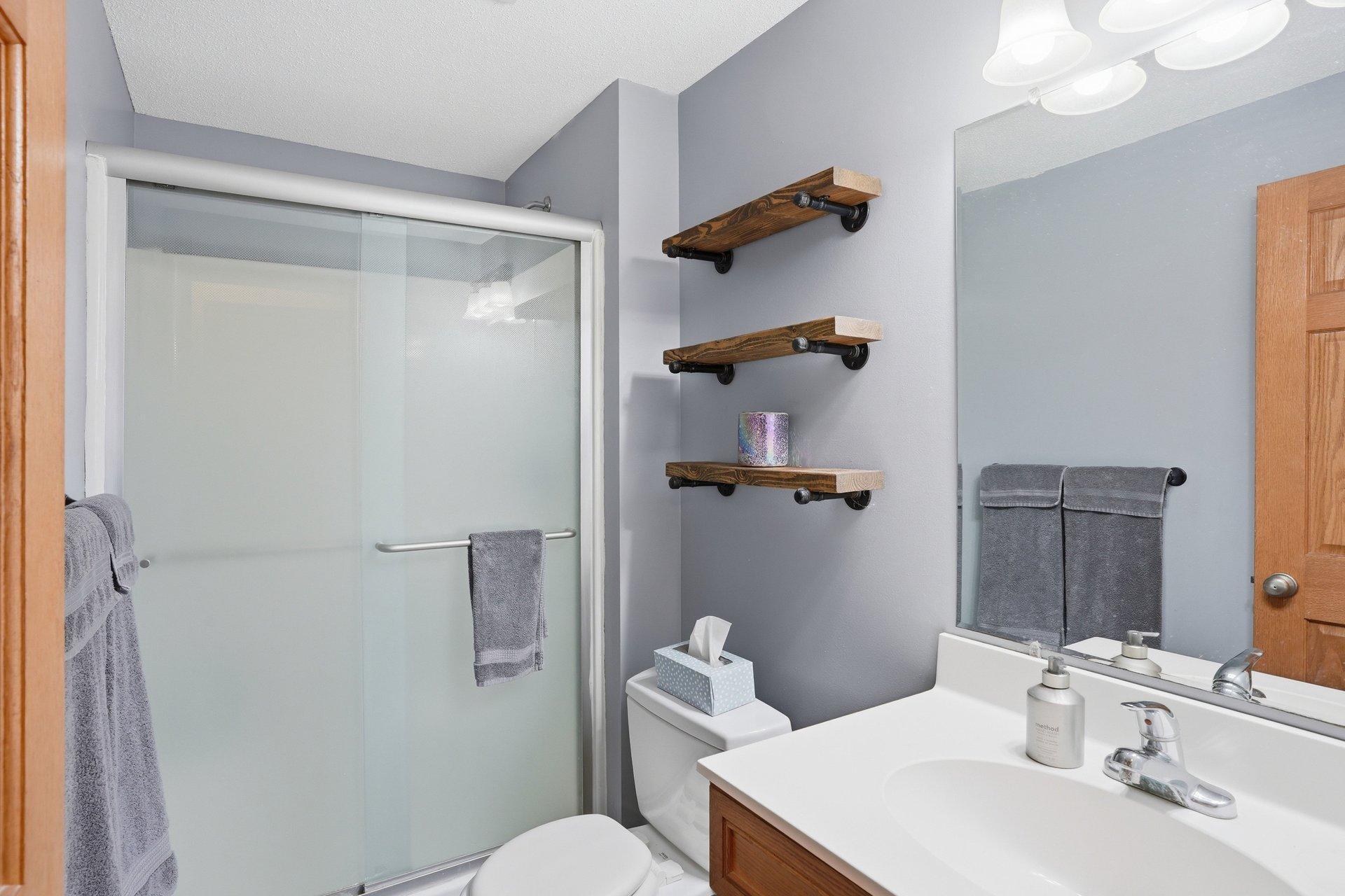 Downstairs 3/4 bathroom