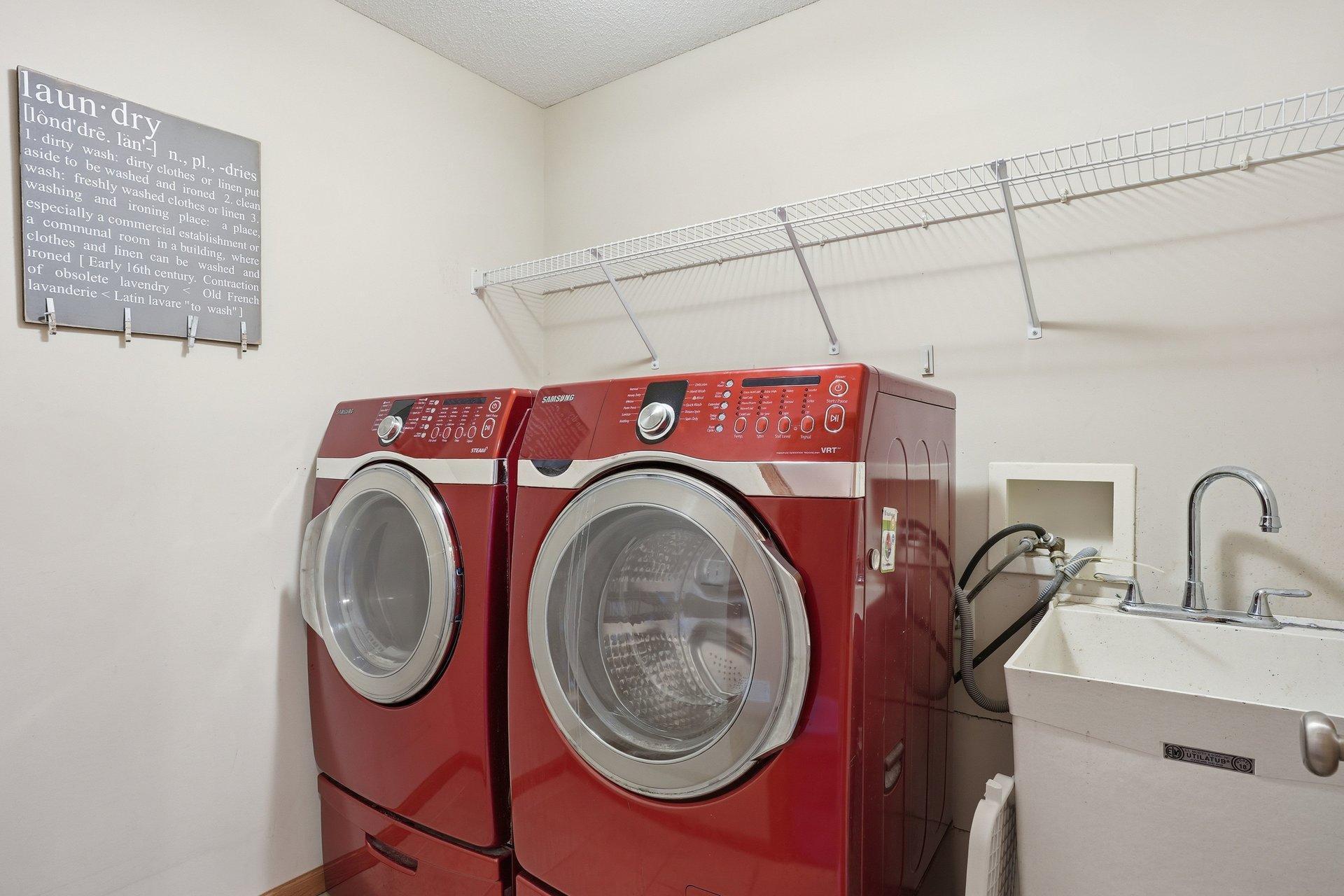 Laundry room is right on the main floor!