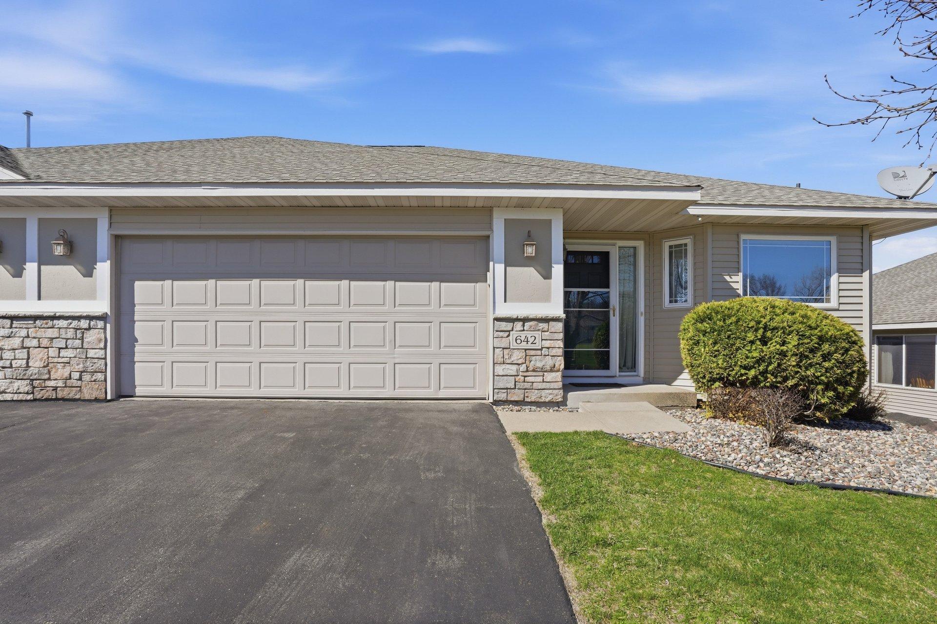 No need to shovel snow again. The HOA takes care of all lawn/snow needs.