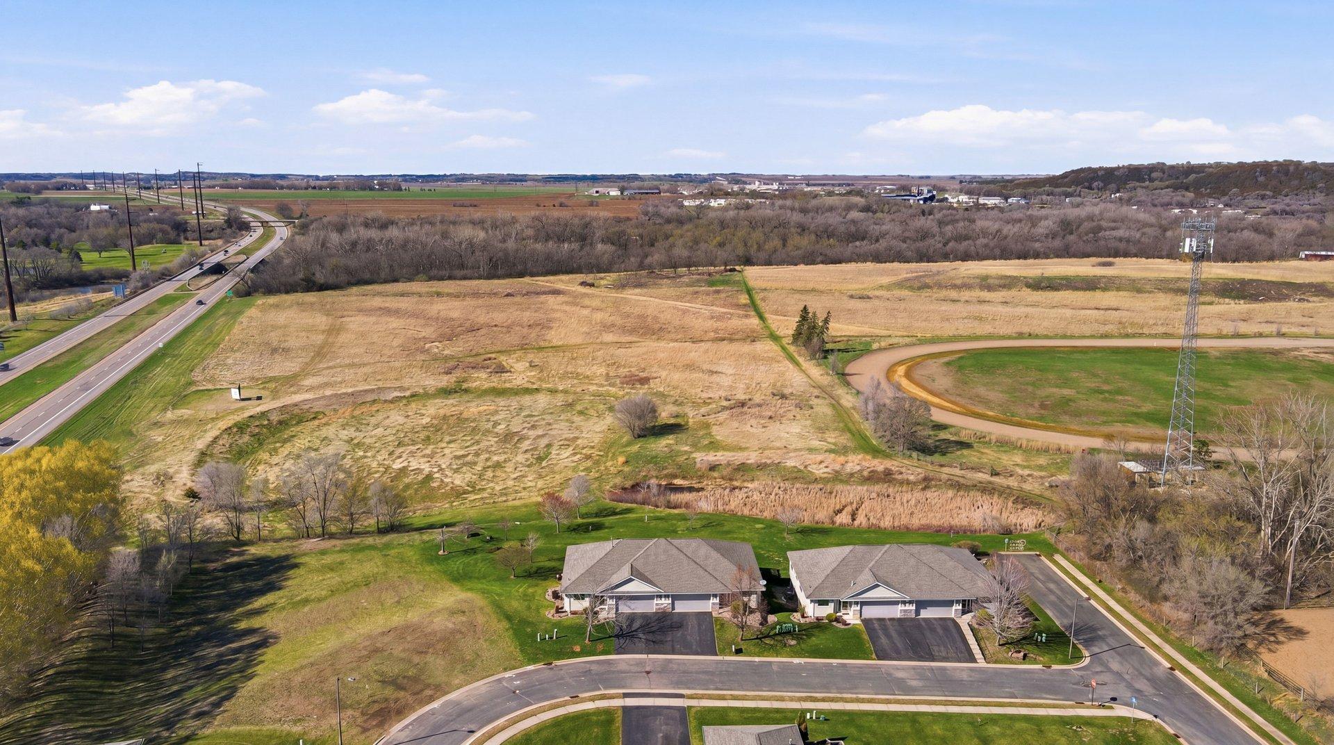 Expansive nature reserve with a walking path to the Cannon Valley Trail