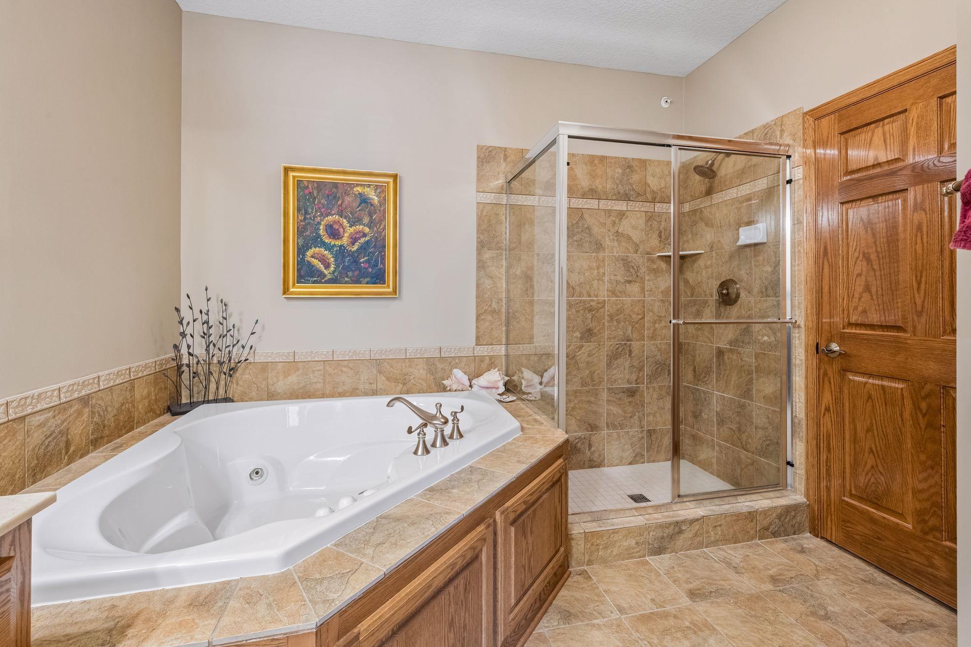 Private, primary bathroom...