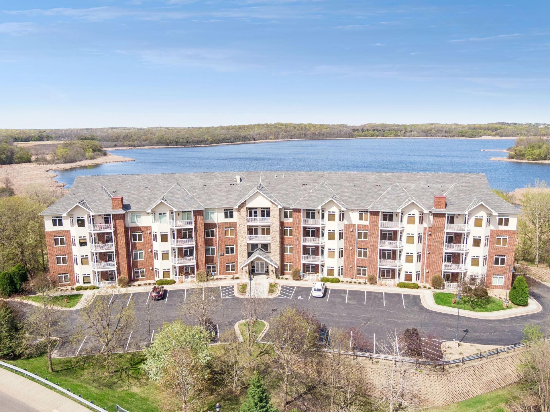 Lovely setting with building overlooking Stieger Lake