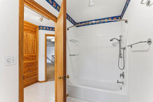 Tub and stool separated.