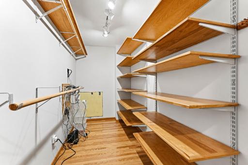 Configure the primary walk-in closet your way!