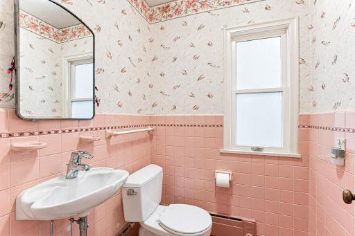 Another half bath on the main level.