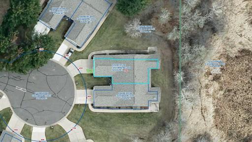 Aerial view of the home. Enjoy convenient one level living in this peaceful townhome community