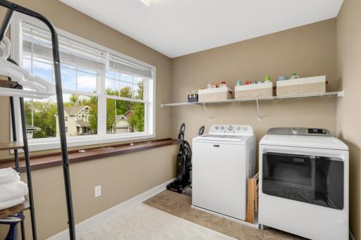 Make life easy with a laundry room conveniently located on the same level as the bedrooms for added everyday ease and functionality.
