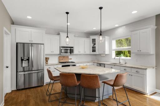 The kitchenâs natural updated finishes make it effortless to decorate and style to your taste.