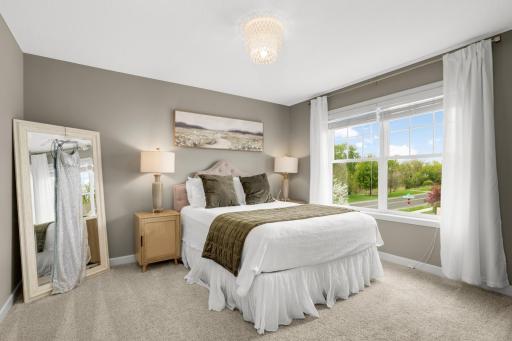 Rare findâfour spacious upper-level bedrooms, each featuring a walk-in closet for exceptional space