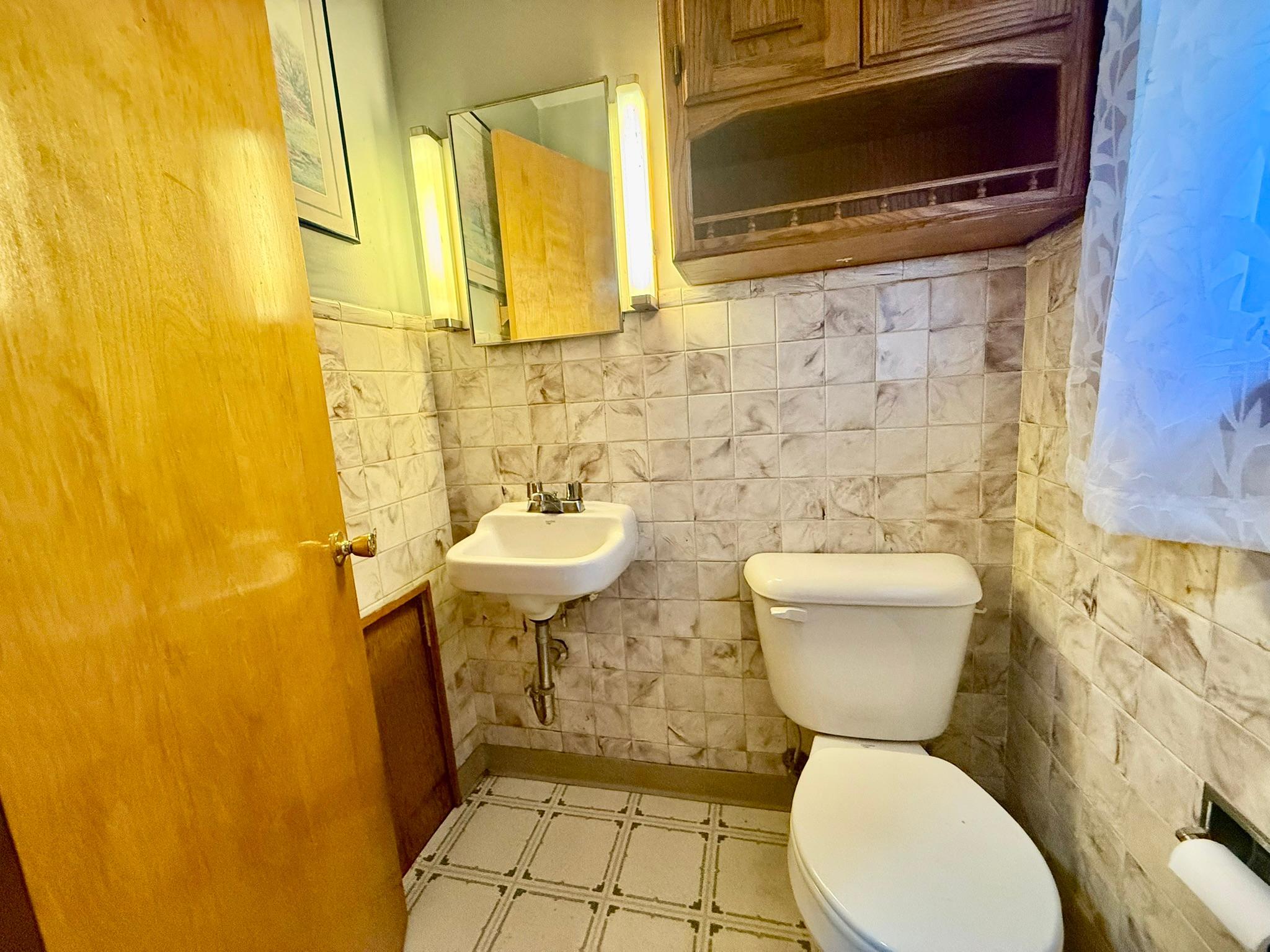 Half bath off kitchen