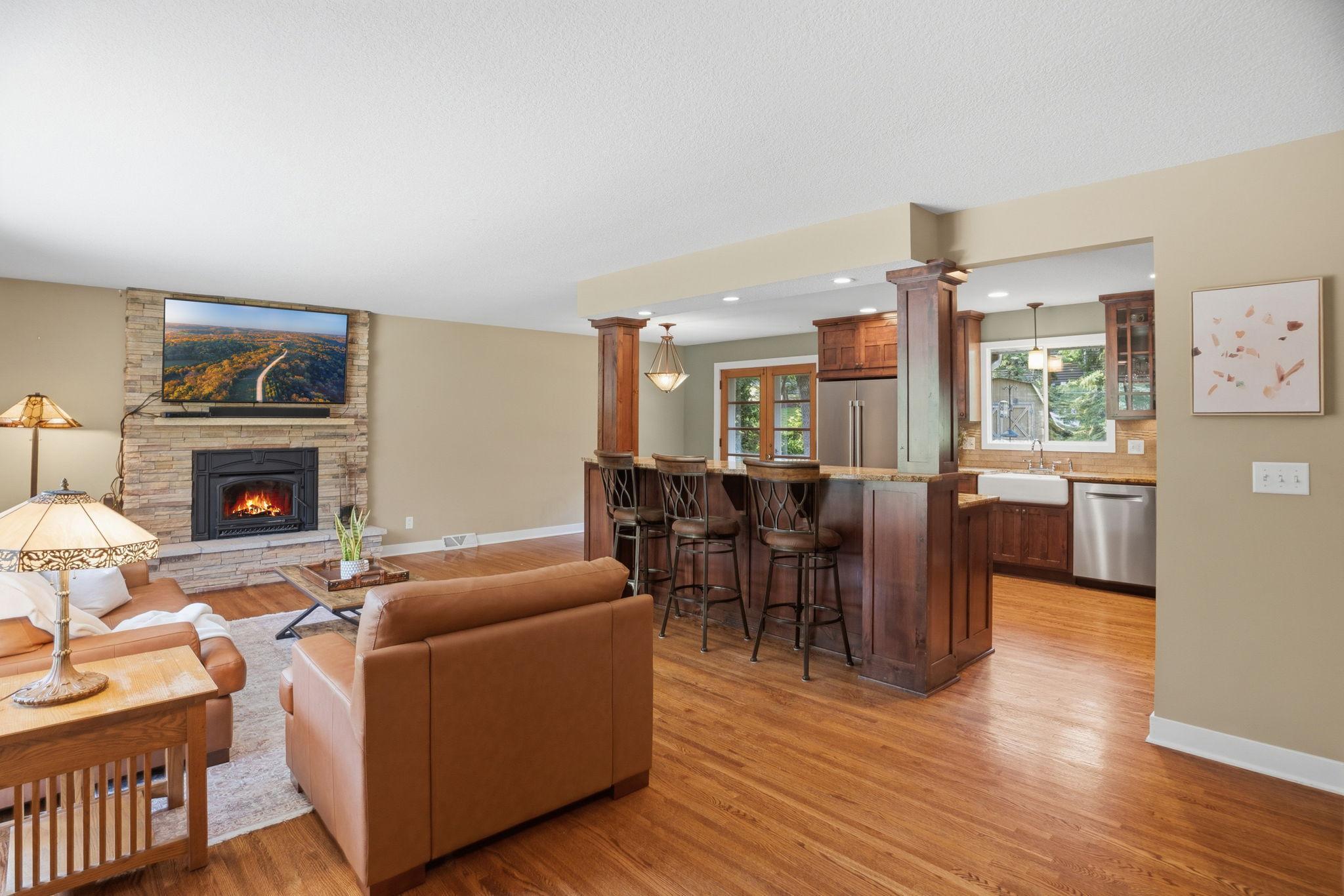open concept living space