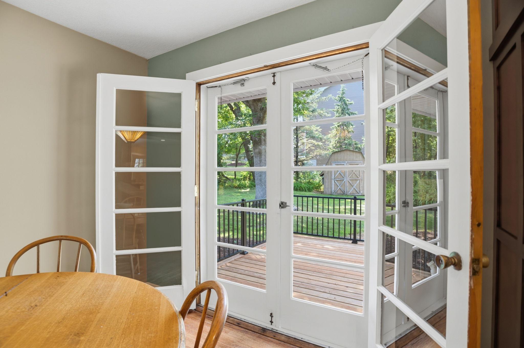 french doors off of dining room