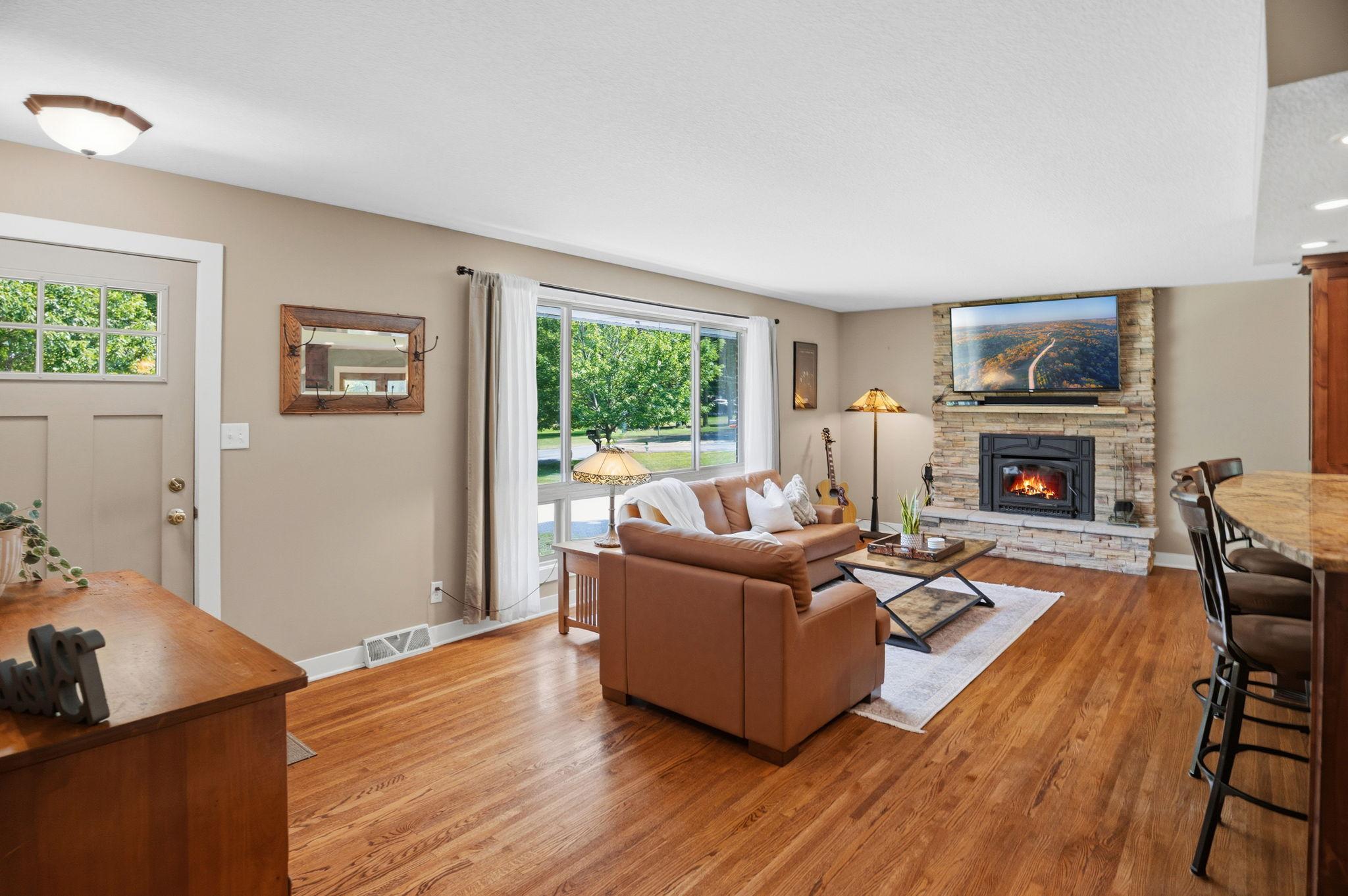 Large bay windows