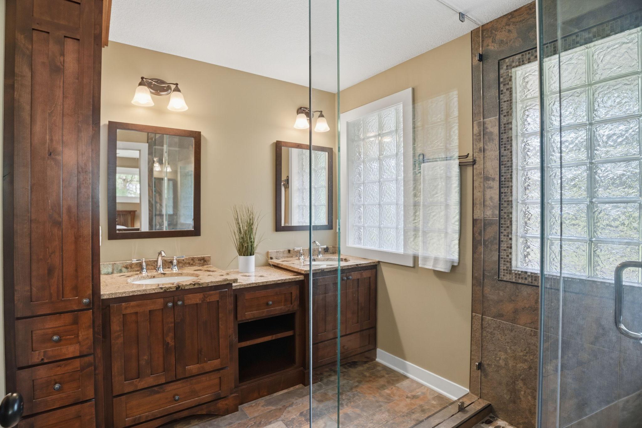 gorgeous 3/4 bathroom