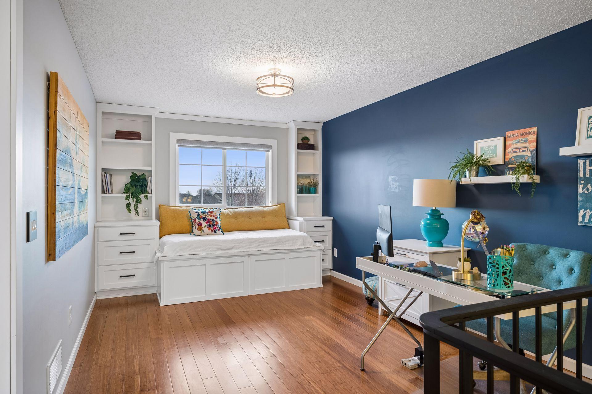 Versitile loft is great for an at home office, guests or to finish off for an additional bedroom