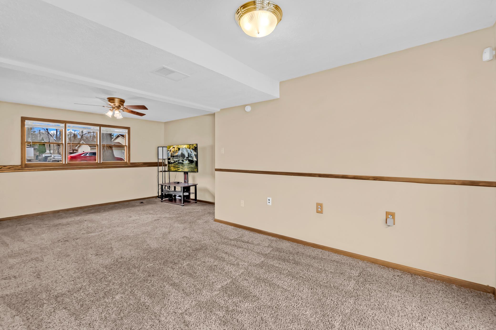 Note: TV and Stand Will Stay