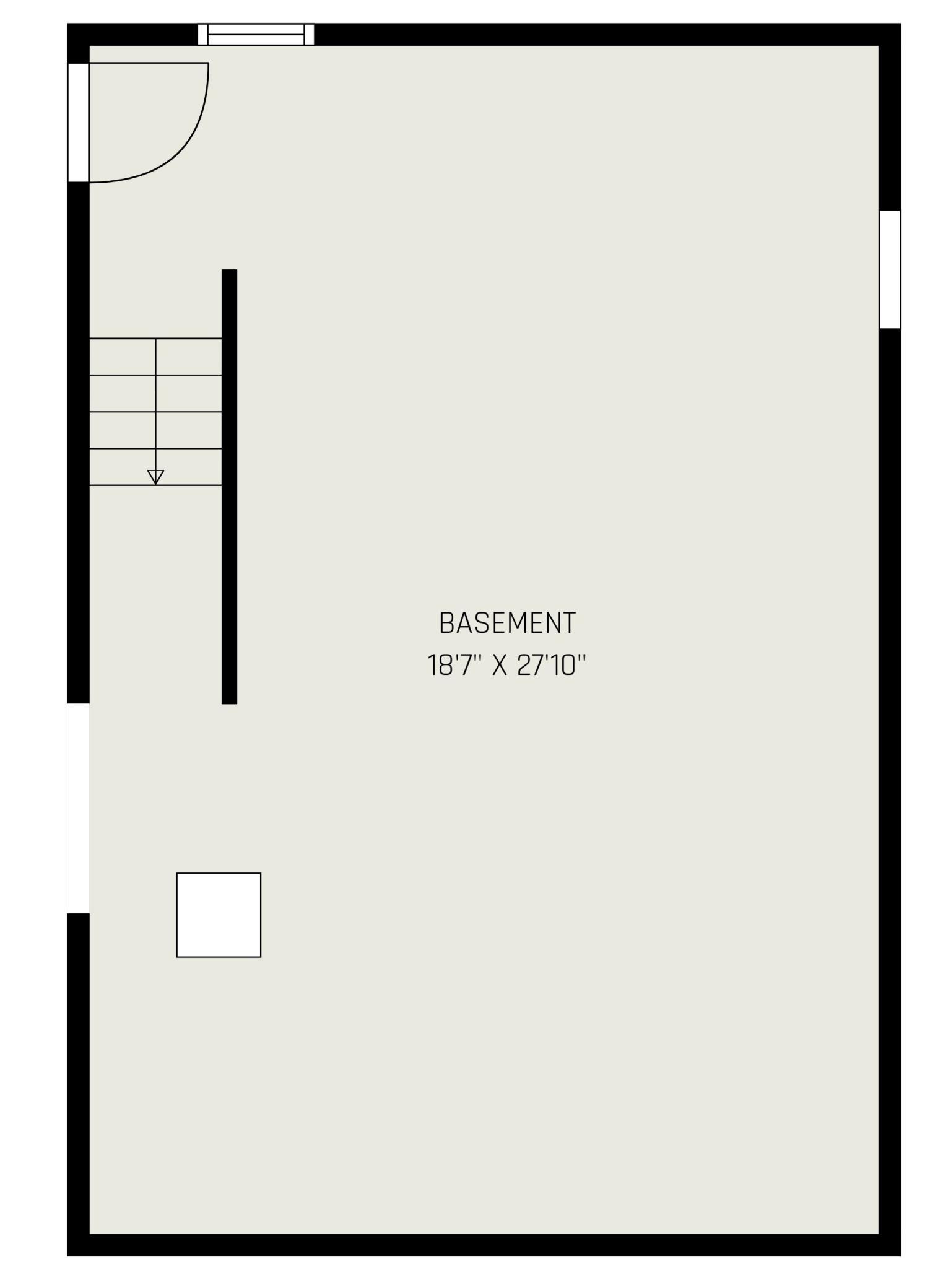 Lower Level Interior Floor Plan