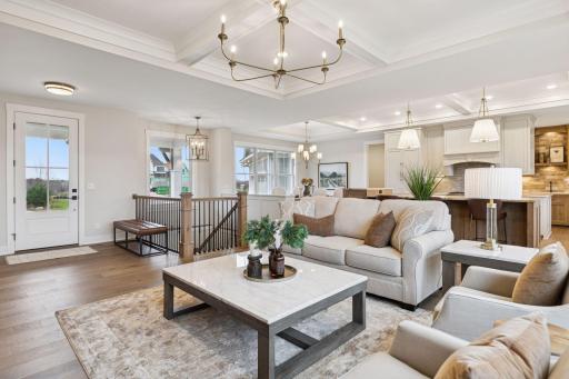 Modern lighting, flooring and fixtures throughout the home