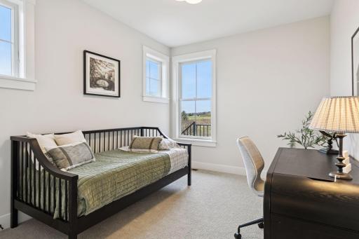Second bedroom on main level could double as an office