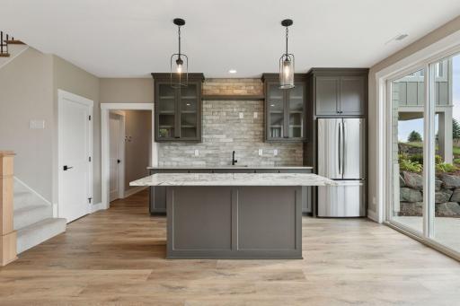 Lower level wet bar will be the envy of friends and neighbors