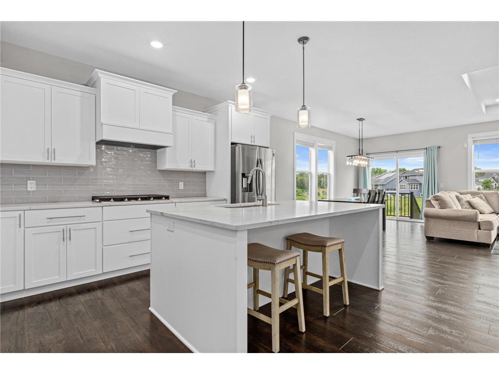 Gourmet Kitchen with center island