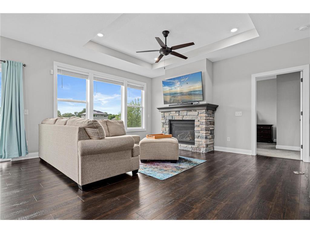 Cozy gas fireplace in Great Room