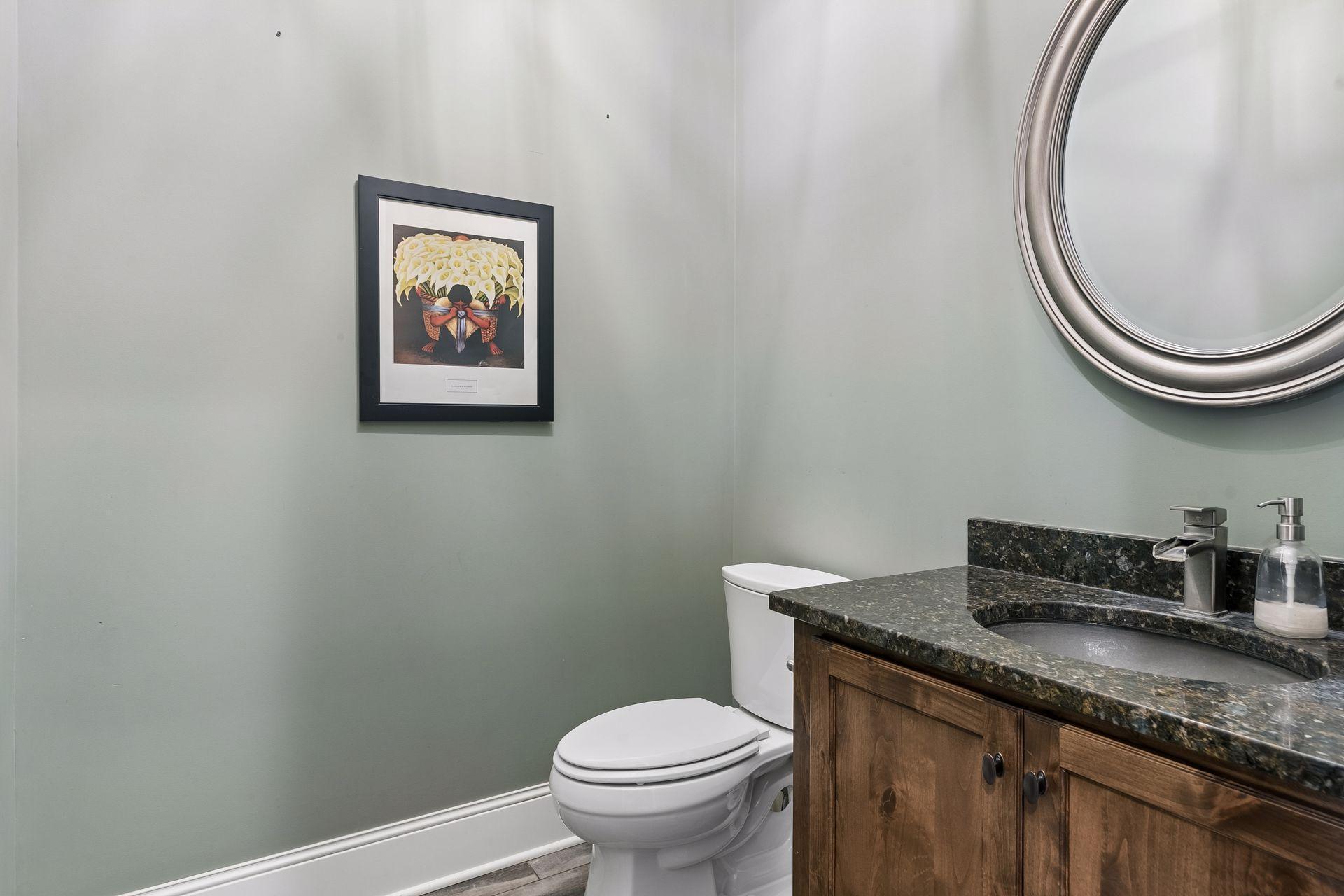 Half bath on main level