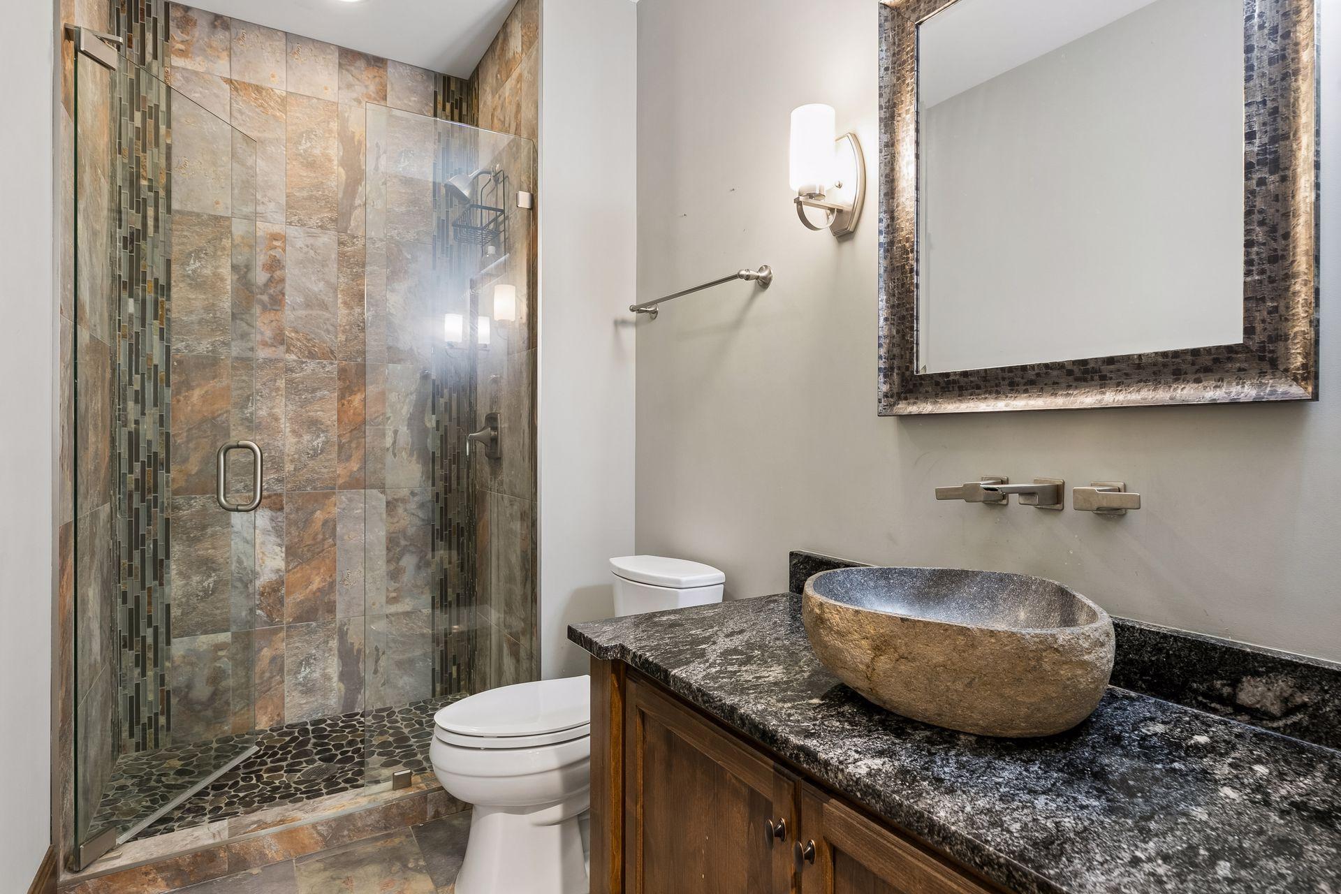 Lower level bathroom