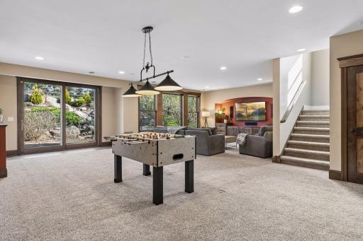 Oversized patio doors, Walkout lower level