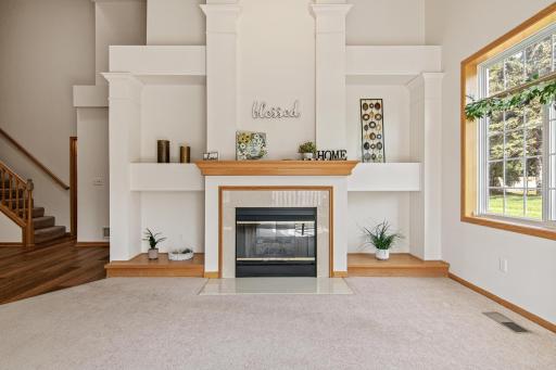 Built in wall unit - fun for decorating the seasons.