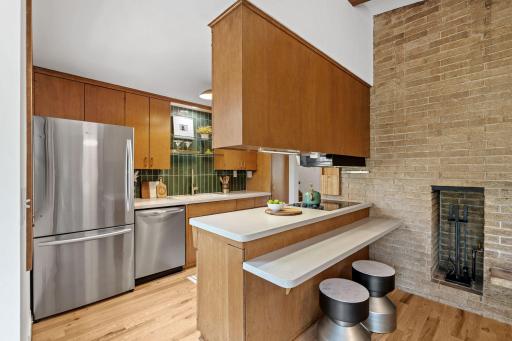 Updated kitchen with stainless steel appliances!