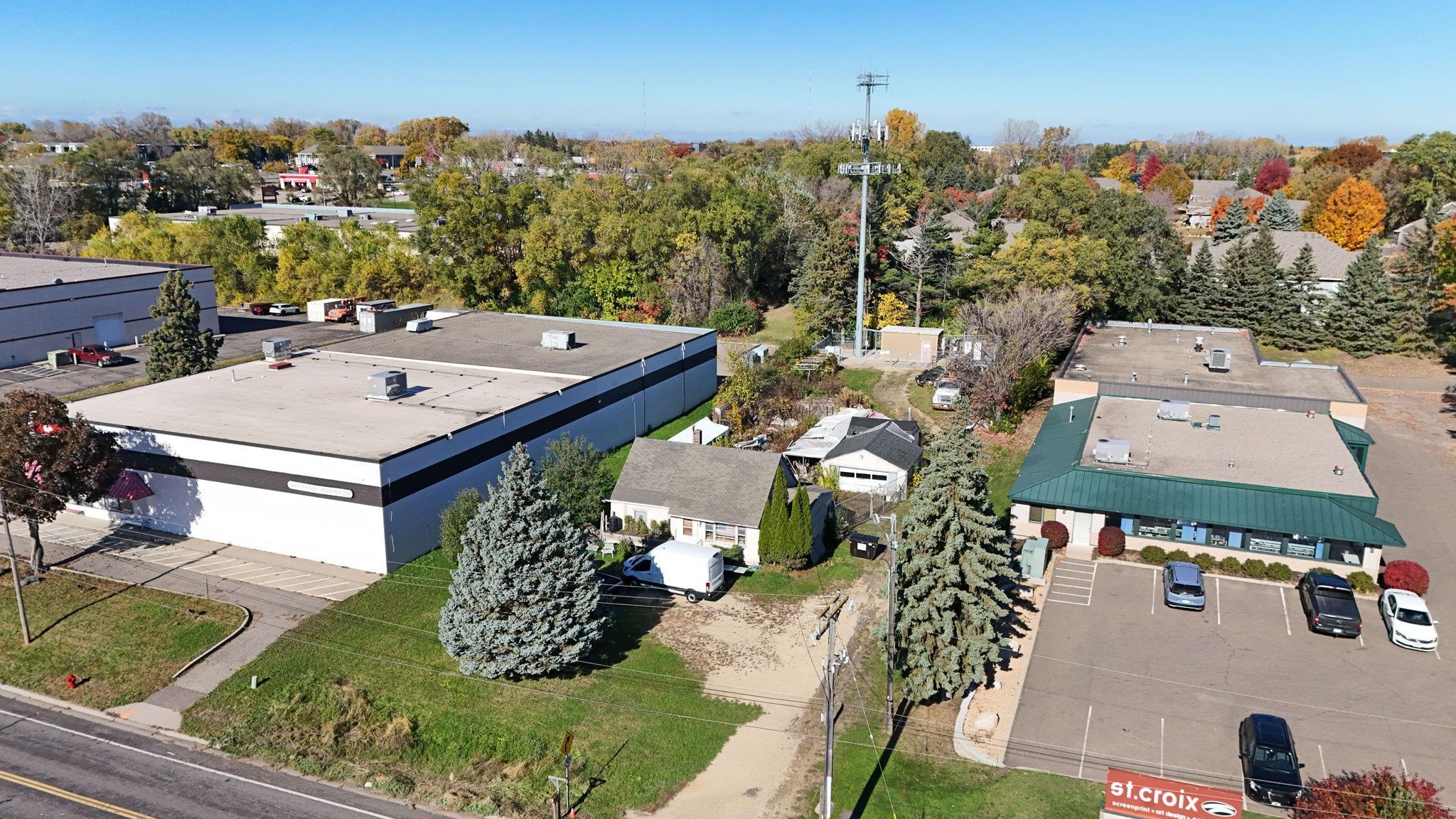 Deep lot offering space for parking, building expansion, and drive-through possibilities