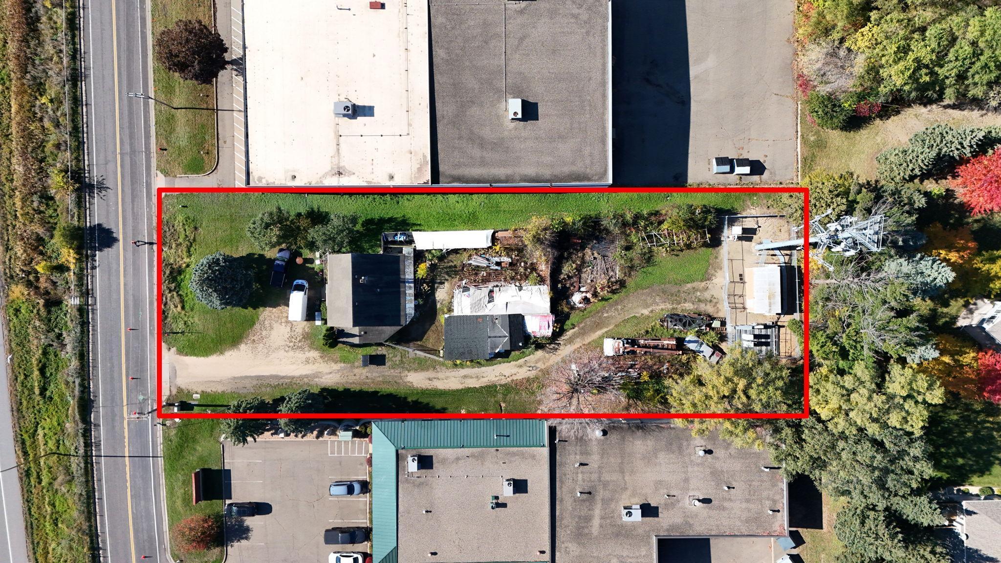 Expansive footprint for future commercial concept or mixed-use vision