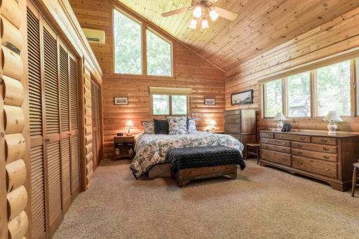 Master Suite with Lots of windows and 2 large full closets.