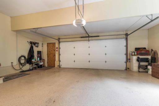 Main Cabin 2 Car Garage with Epoxy floor.