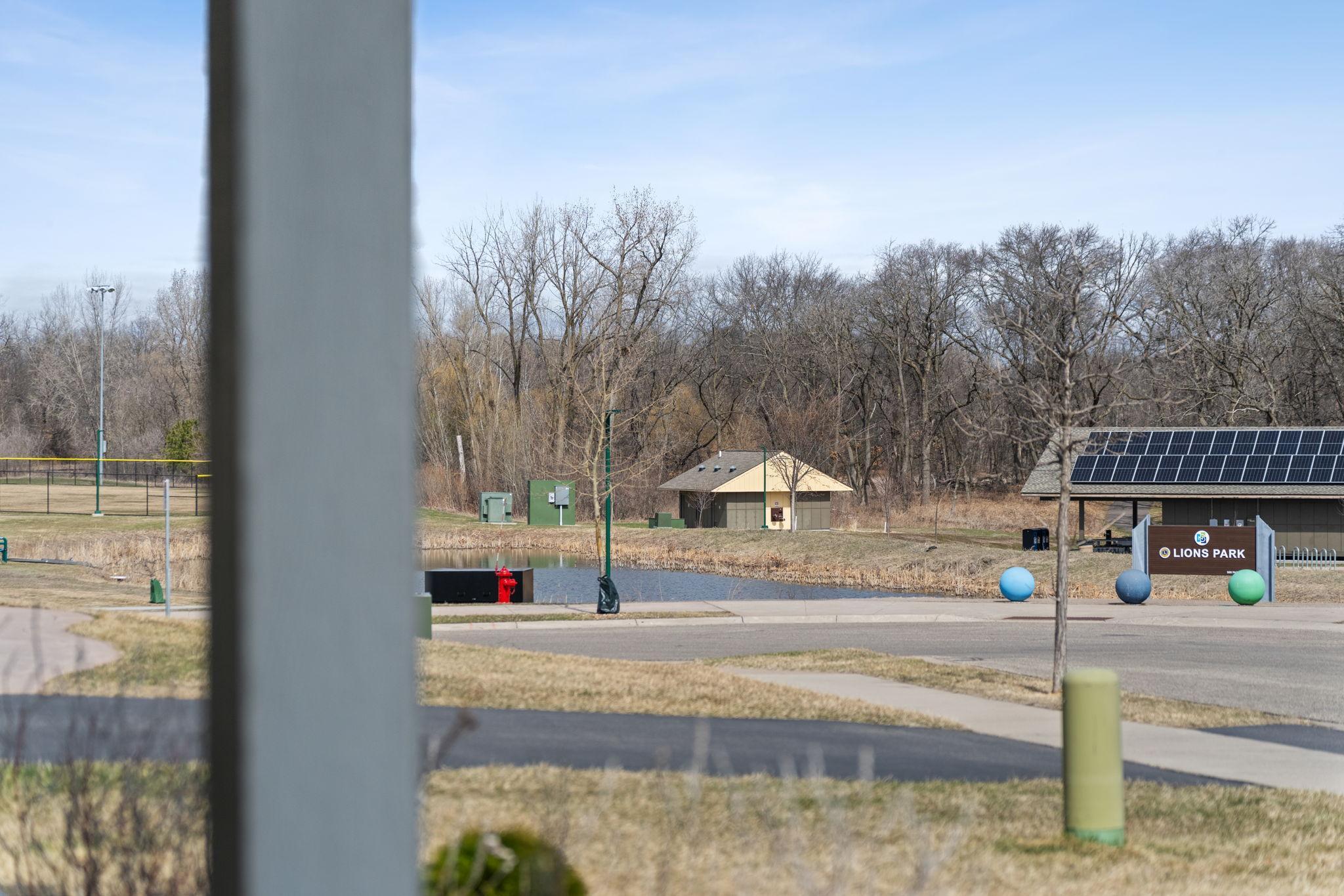 View of Park from the Front Porch