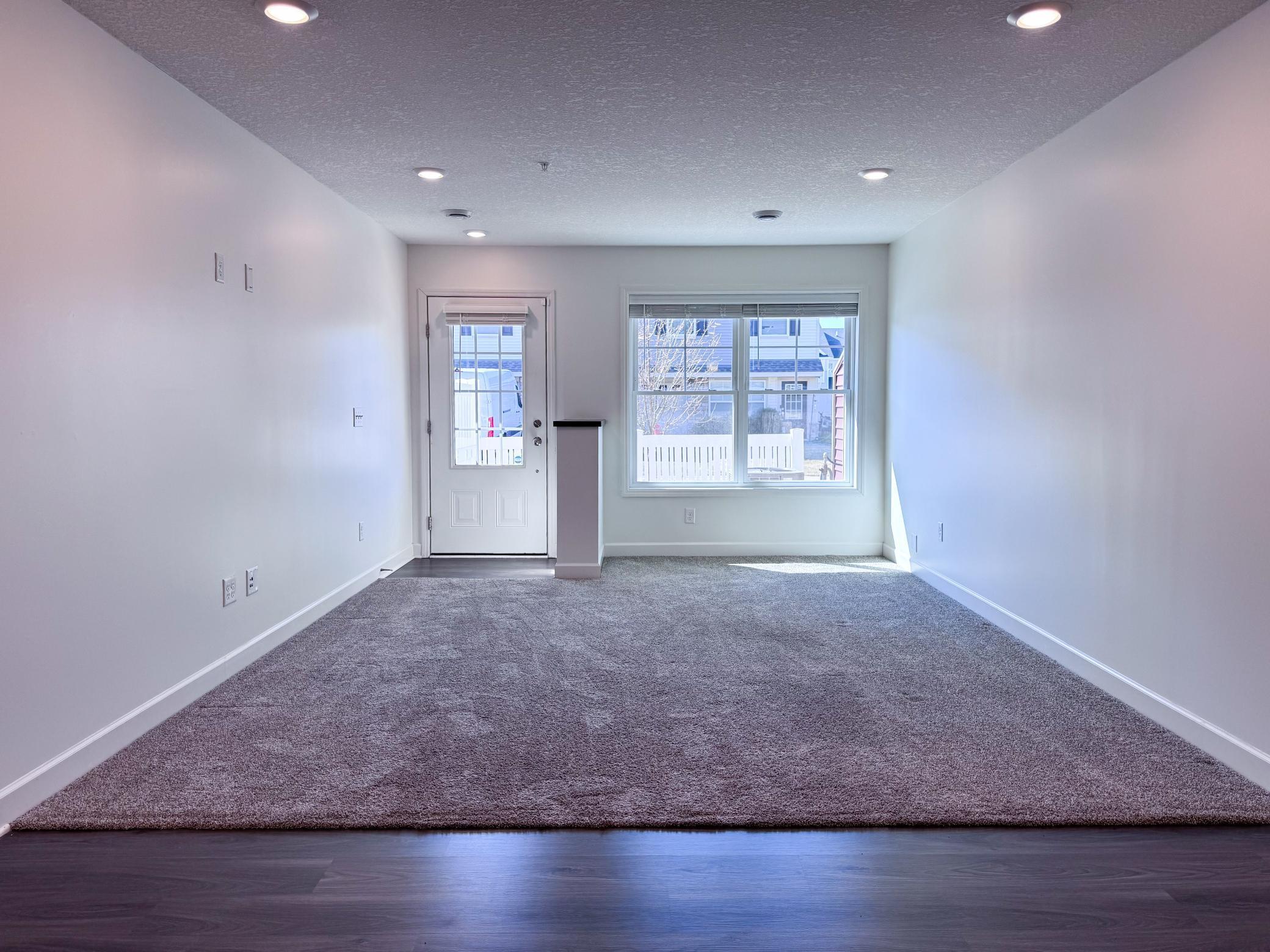 Freshly cleaned carpets and windows