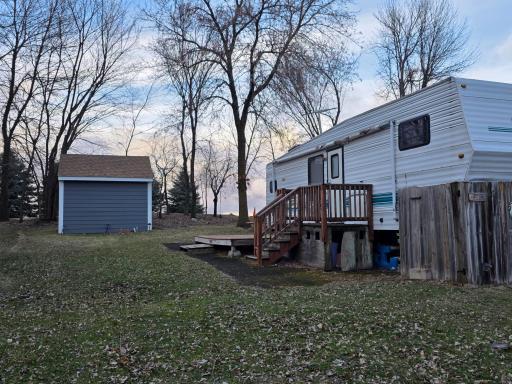 Affordable RV and shed at the Best RV Resort in Minnesota - use this older gem until you can upgrade! Meanwhile no more paying landlords to rent a camping spot!