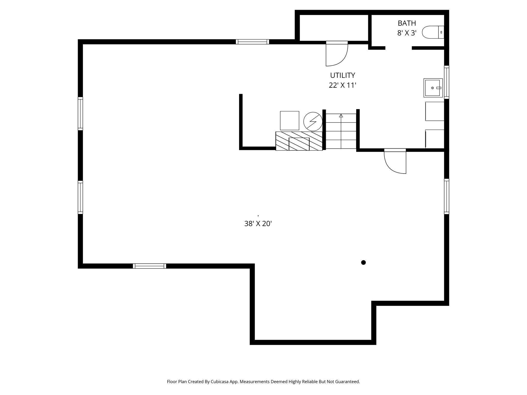 Lower Level Floorplan 5507 Knox