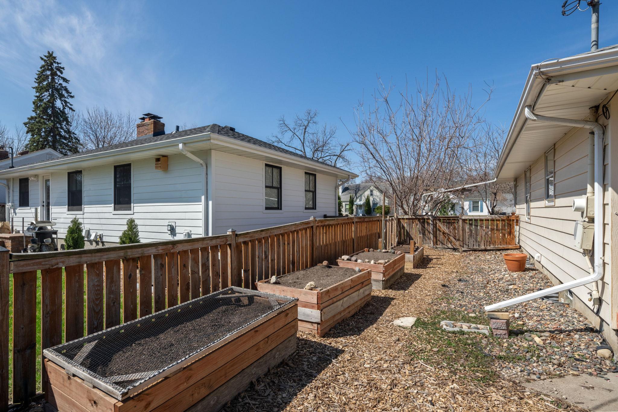 South-facing gardening