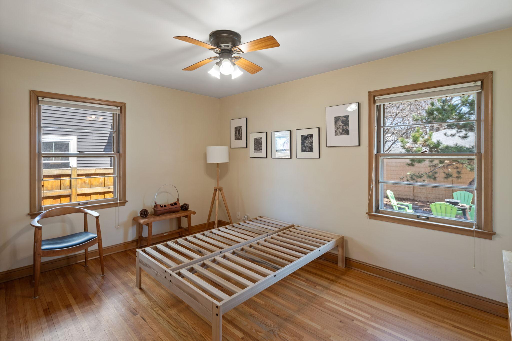 Corner main level bedroom